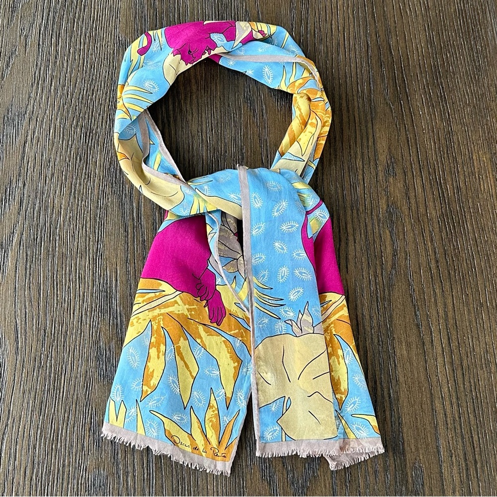 Oscar de la Renta Silk Scarf